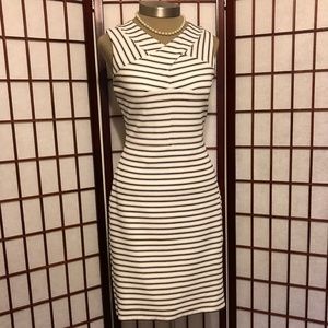 ANN TAYLOR CLASSIC STRIPED CAREER DRESS
